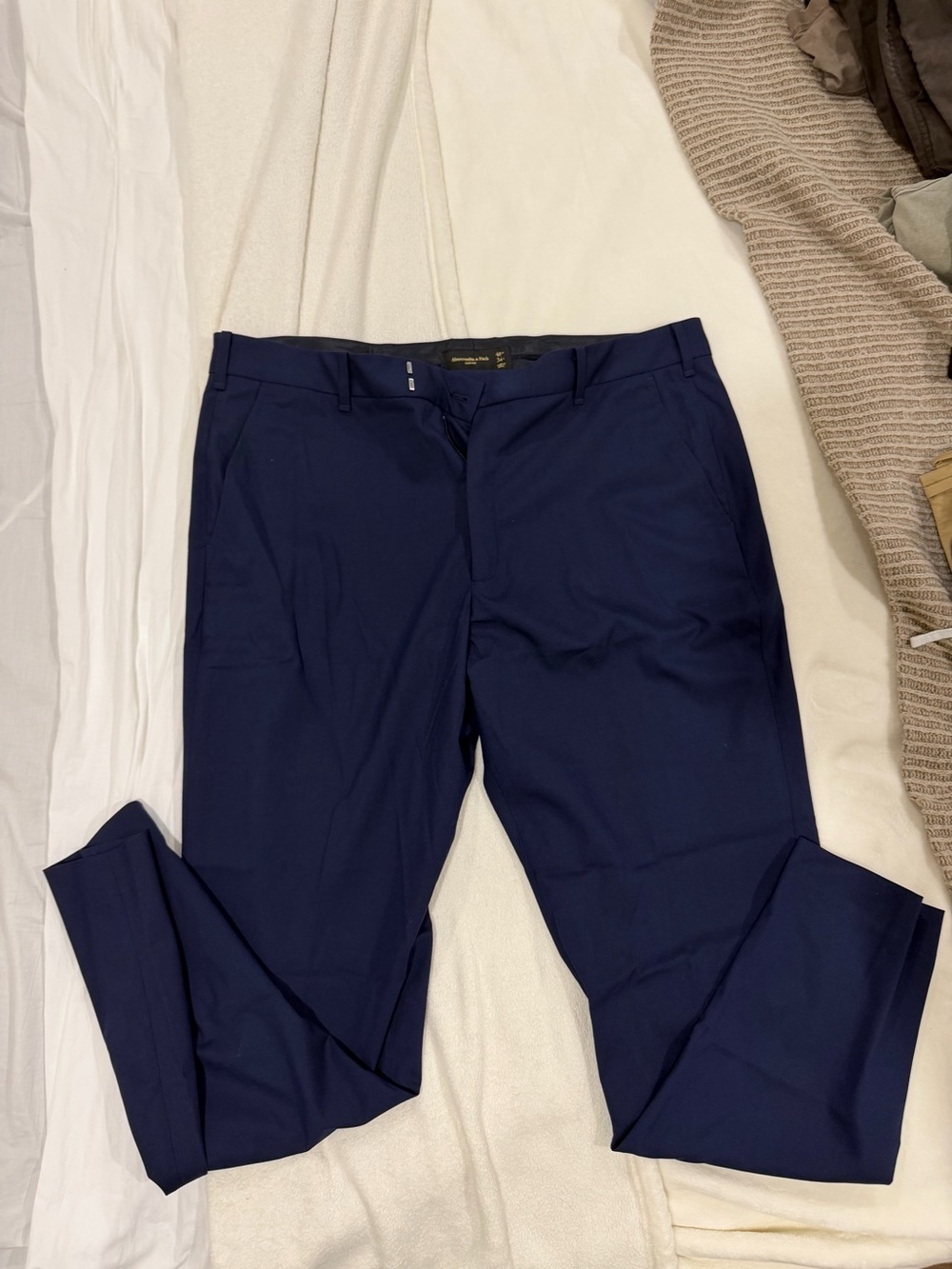 Abercrombie & Fitch Men's Navy Dress Pants 40x34
